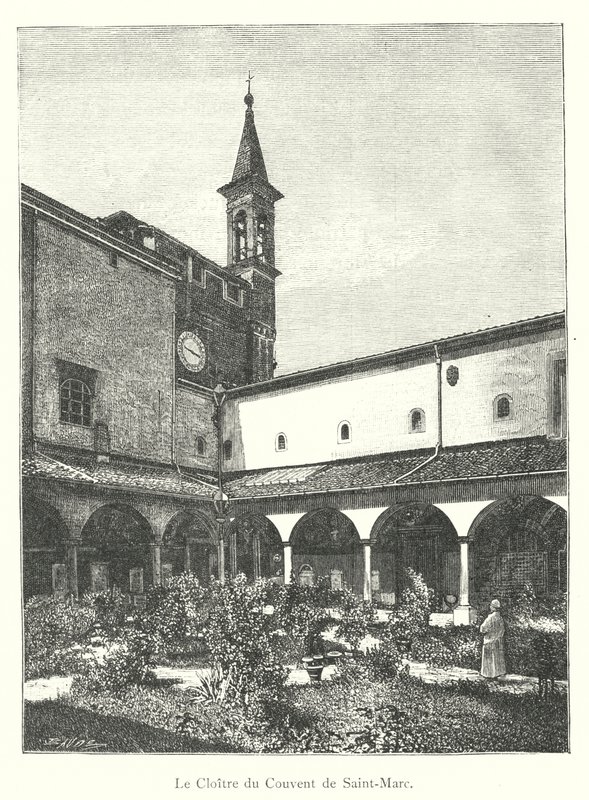 Saint Mark Manastırı Manastırı (gravür) by Italian School