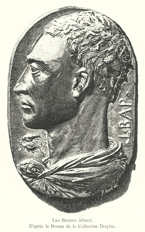 Leon Battista Alberti, Dreyfus Koleksiyonunda Bronzdan Sonra (gravür) by Italian School