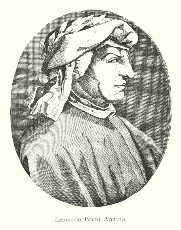 Leonardo Bruni Aretino (gravür) by Italian School