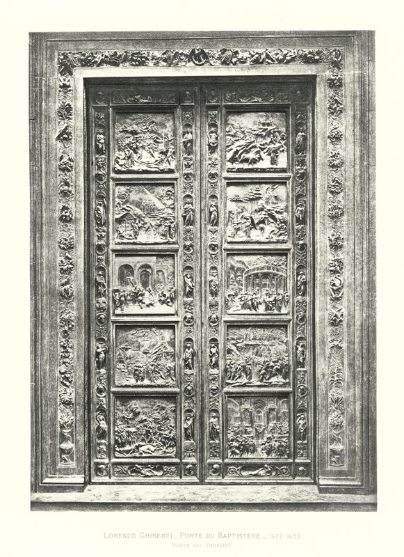 Lorenzo Ghiberti, Vaftizhane Kapısı by Italian School