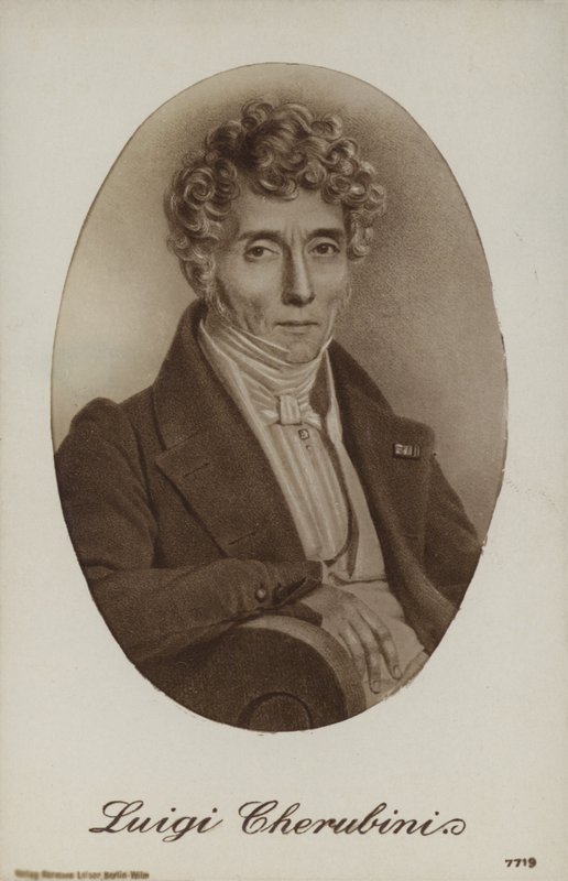 Luigi Cherubini, İtalyan besteci (1760-1842) by Italian School