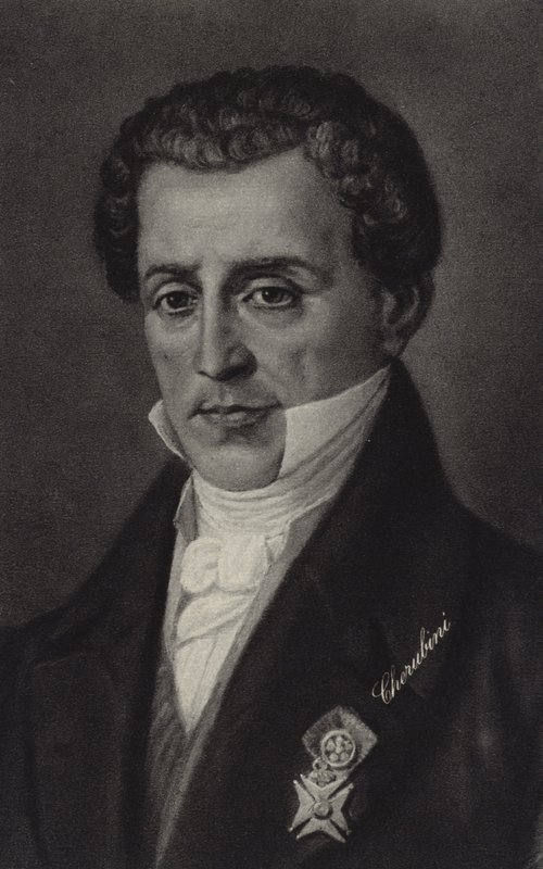 Luigi Cherubini, İtalyan besteci (1760-1842) by Italian School