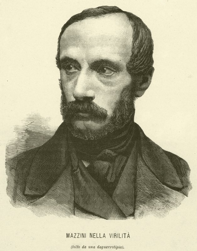 Mazzini Nella Virilita (gravür) by Italian School