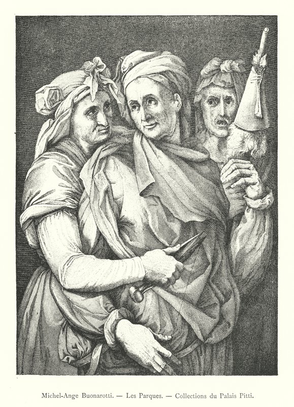 Michelangelo Buonarotti, Parklar, Pitti Sarayı Koleksiyonları (gravür) by Italian School