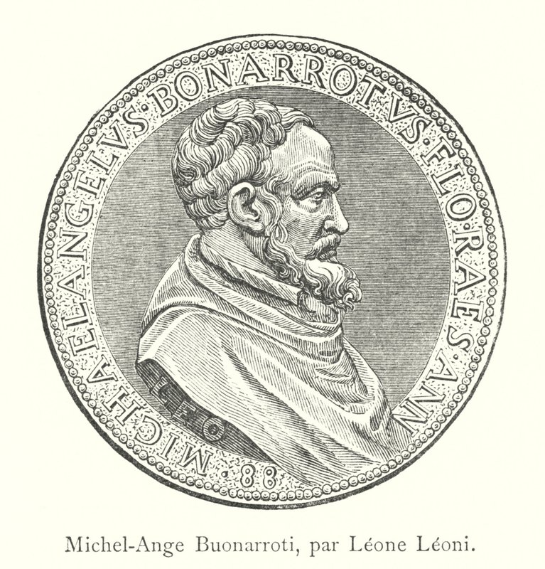 Michelangelo Buonarroti, Leone Leoni tarafından (gravür) by Italian School