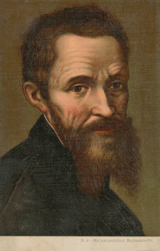 Michelangelo, İtalyan sanatçı (kromolit) by Italian School