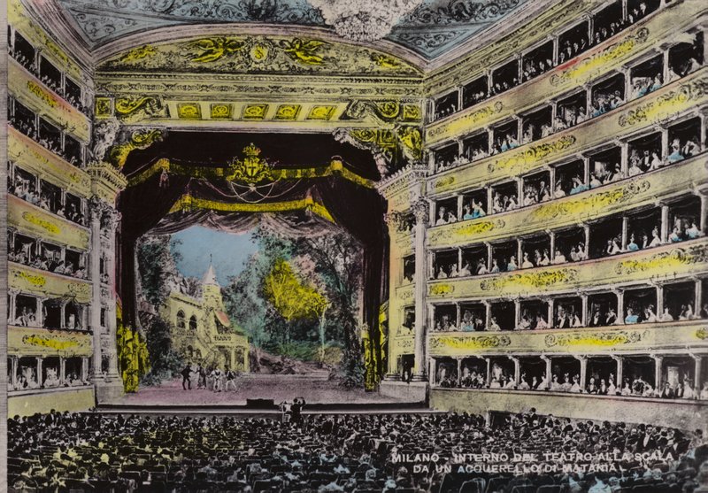 Milano, iç mekan, Theatro Alla Scala (fotoğraf) by Italian School