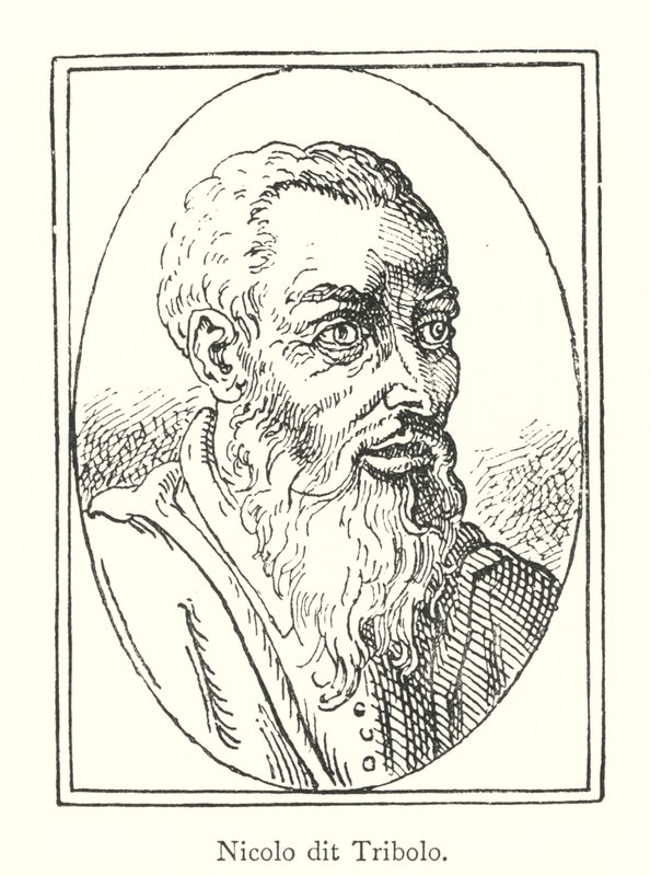 Nicolo dit Tribolo (gravür) by Italian School