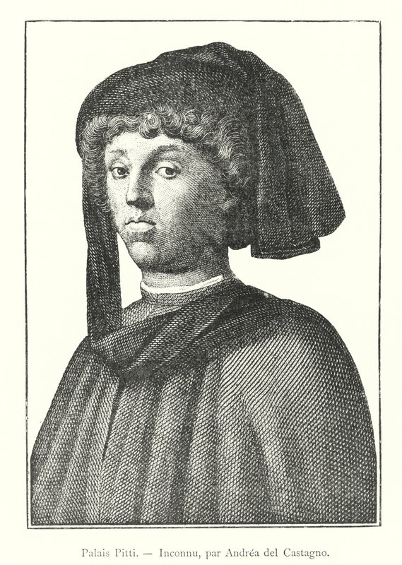 Palais Pitti, Inconnu / Andrea del Castagno (gravür) by Italian School