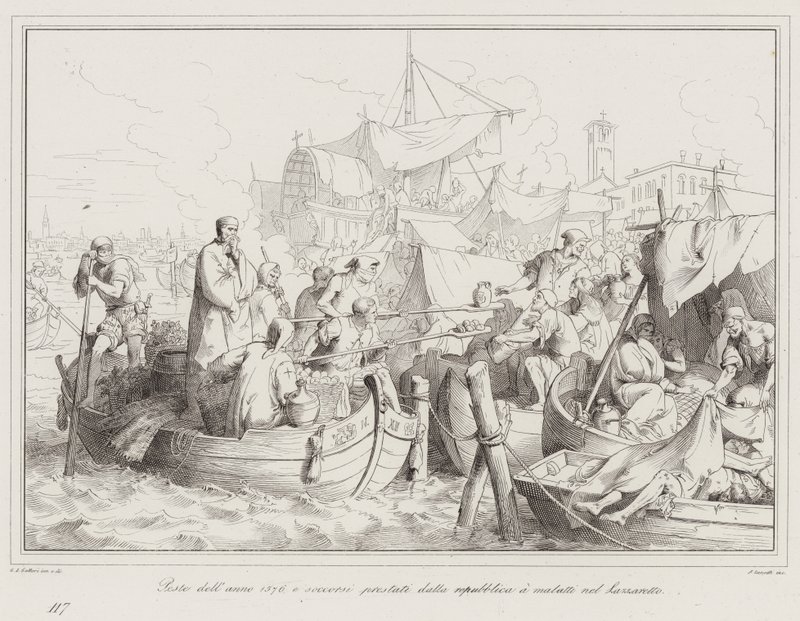 1576 yılının vebası ve cumhuriyetin Lazzaretto