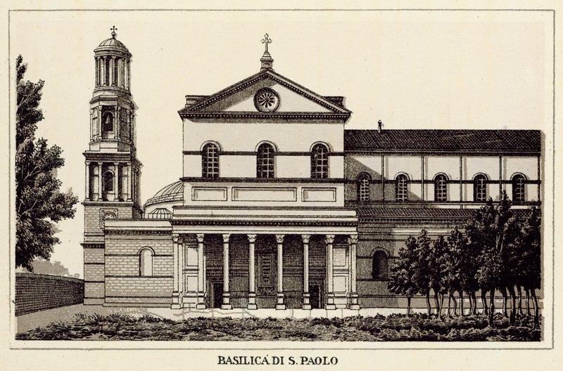 Roma: Basilica Di S Paolo (lito) by Italian School