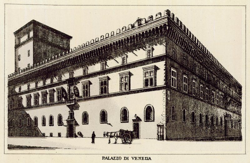 Roma: Palazzo Di Venezia (lito) by Italian School