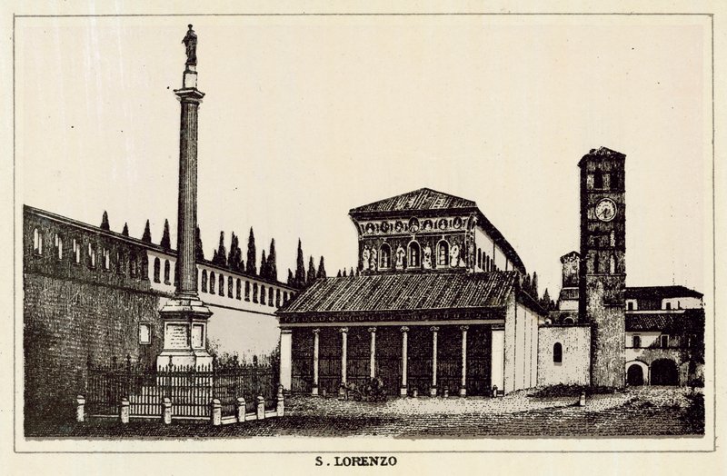 Roma: S Lorenzo (lito) by Italian School