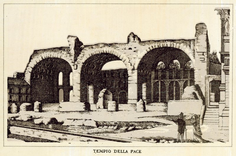 Roma: Barış Tapınağı (lito) by Italian School