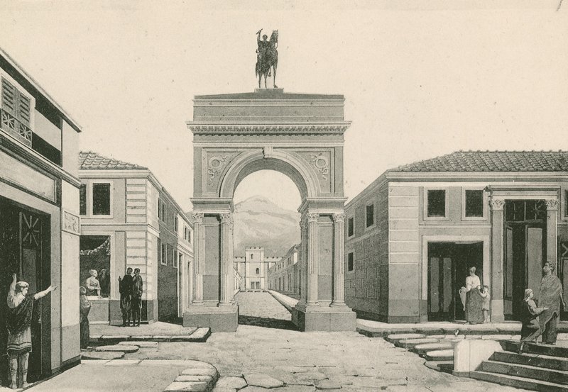 Olduğu gibi Caligula Kemeri (gravür) by Italian School