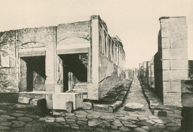 Eumachia Binası olduğu gibi (gravür) by Italian School