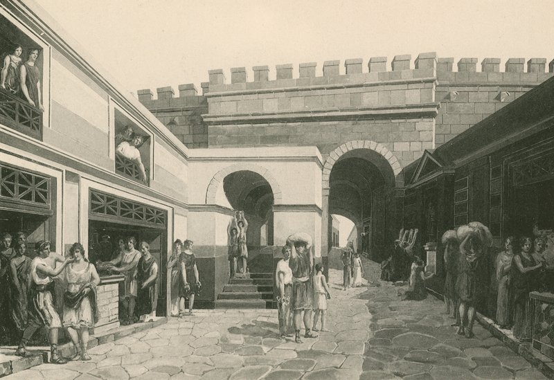 Deniz Kapısı olduğu gibi (gravür) by Italian School