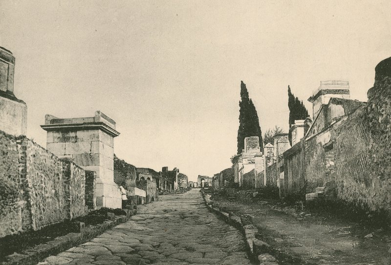 Mezarlar Sokağı olduğu gibi (gravür) by Italian School