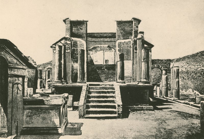 İsis Tapınağı olduğu gibi (gravür) by Italian School