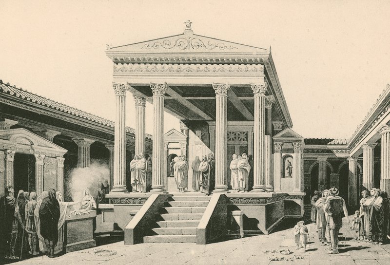 Olduğu gibi İsis Tapınağı (gravür) by Italian School