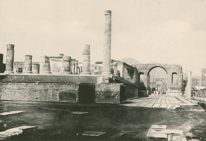 Neşe Tapınağı ve Nero Kemeri oldukları gibi (gravür) by Italian School