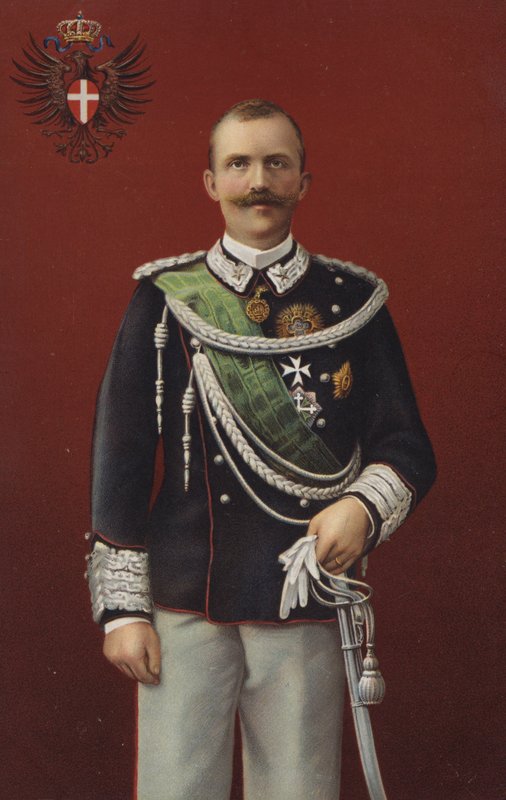 Victor Emmanuel III, İtalya Kralı (chromolitho) by Italian School