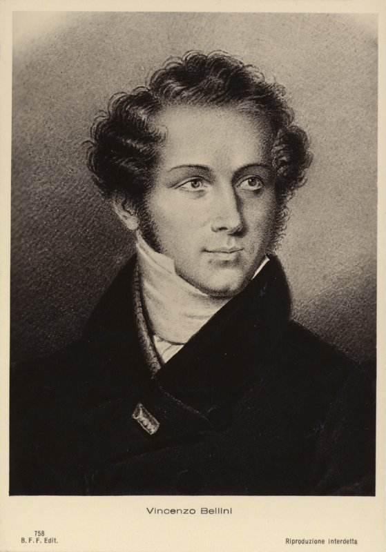 Vincenzo Bellini, İtalyan opera bestecisi (1801-1835) by Italian School