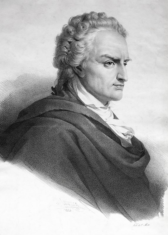 Vittorio Alfieri, İtalyan oyun yazarı ve şair (gravür) by Italian School
