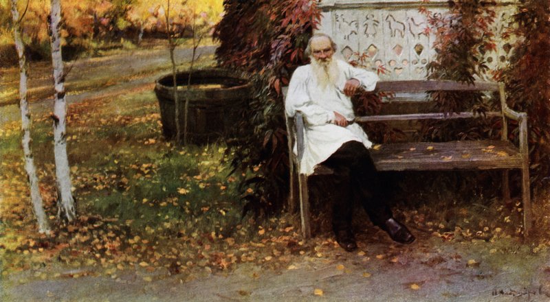 Kont Leo N Tolstoy (renkli taş) by Ivan Alexeyevich Vladimirov