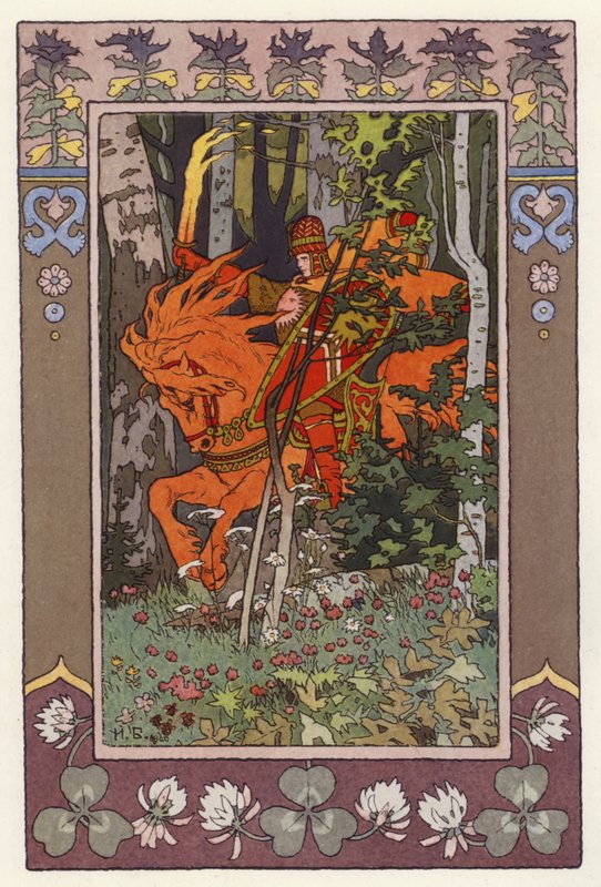 Güzel Vassilisa (renkli taş) için çizim by Ivan Yakovlevich Bilibin