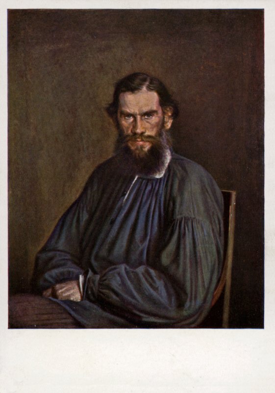 Leo Tolstoy, Rus romancı, kısa öykü yazarı ve oyun yazarı by Ivan Nikolaevich Kramskoy
