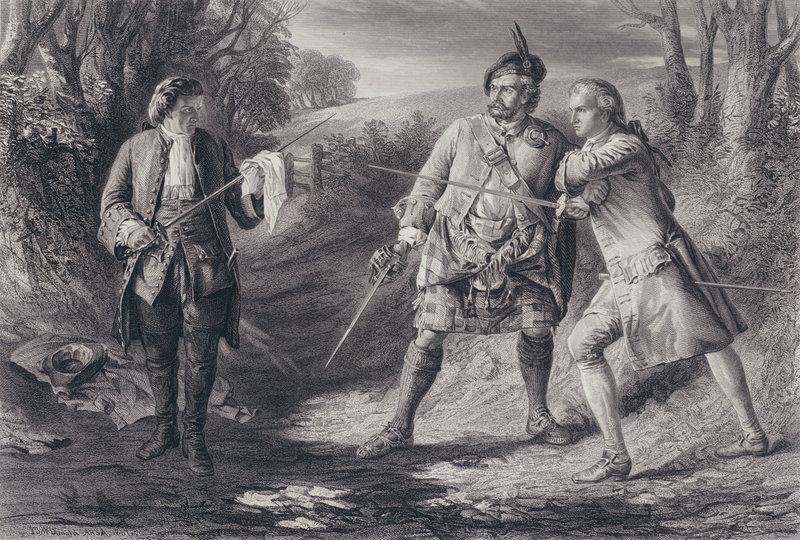 Rob Roy için İllüstrasyon (gravür) by J.B. (after) MacDonald