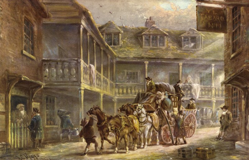 Tabard Inn, Southwark, Londra by J.C. Maggs
