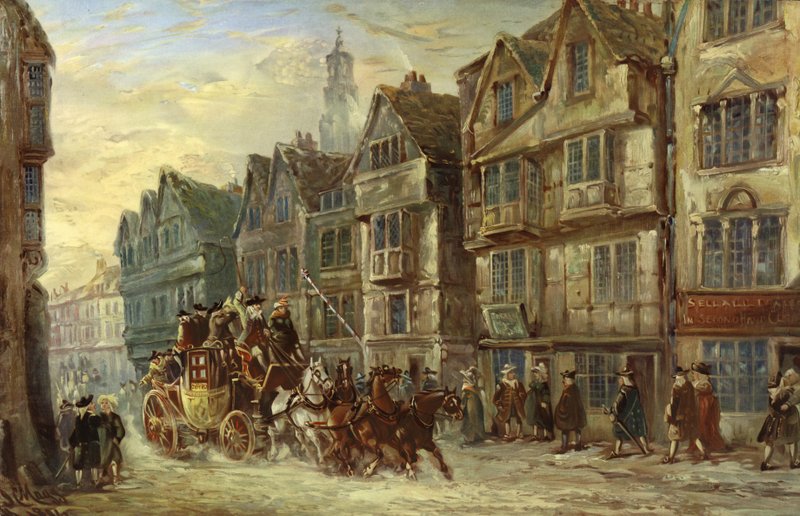 Wych Street, Strand, Londra, Hogarth Günleri by J.C. Maggs