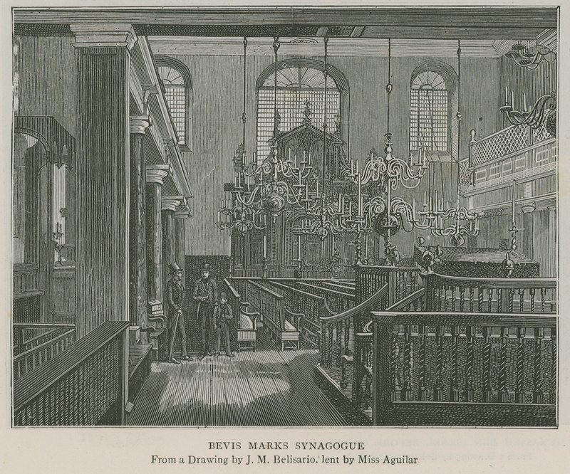 Bevis Marks Sinagogu by J.M. Belisario