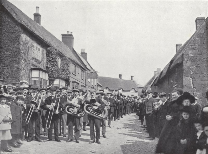 Hallaton Hare Pie Festivali, Alayı by J. Benjamin Stone