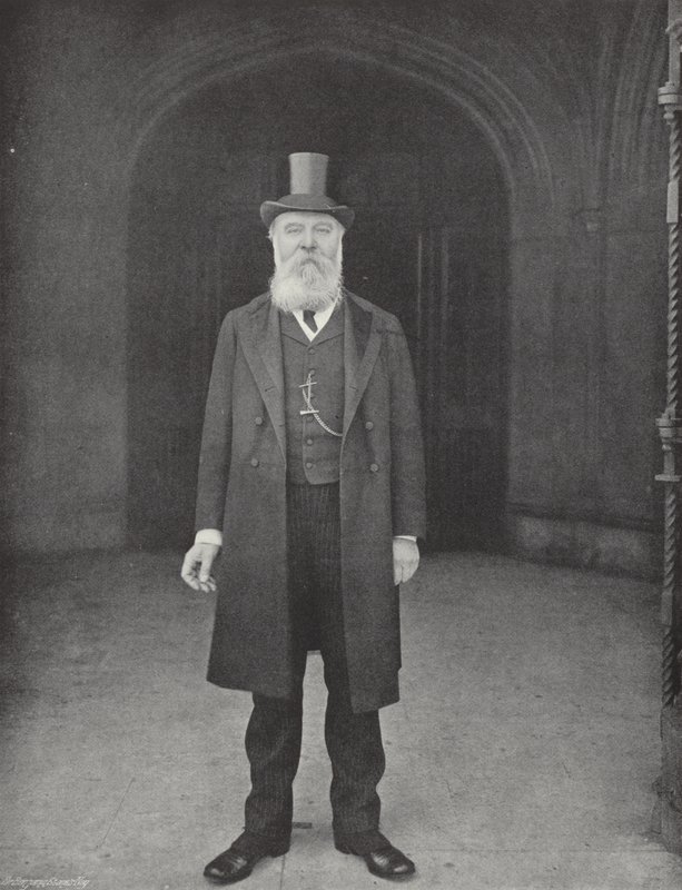 Sir Edwin Durning-Lawrence, Bart (s/b fotoğraf) by J. Benjamin Stone