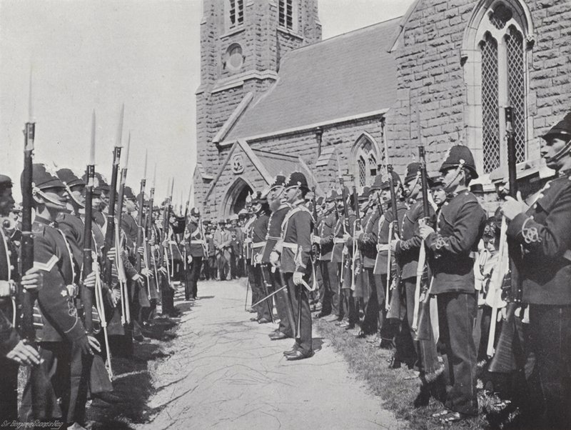 Tynwald Günü, Valiyi selamlıyor by J. Benjamin Stone