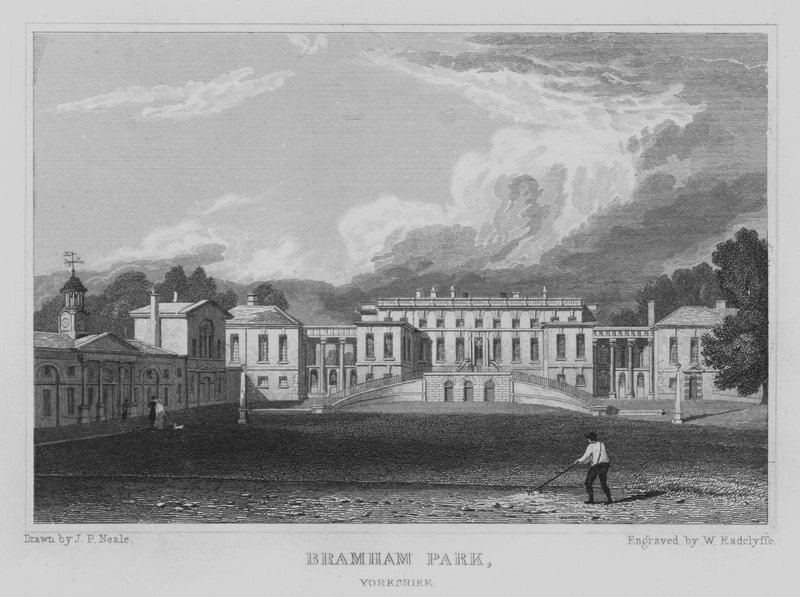 Bramham Park, Yorkshire (gravür) by John Preston Neale