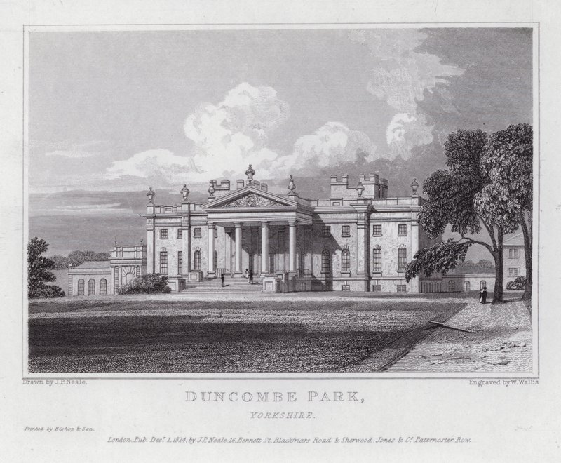 Duncombe Park, Yorkshire (gravür) by John Preston Neale