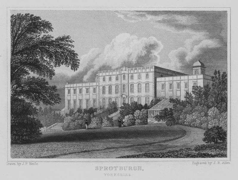 Sprotburgh, Yorkshire (gravür) by John Preston Neale