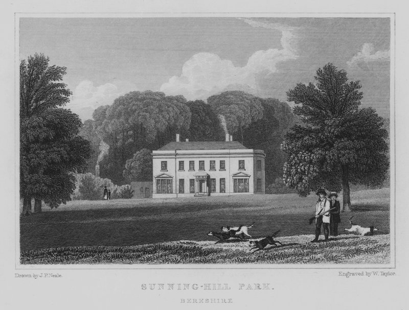 Sunning-Hill Park, Berkshire (gravür) by John Preston Neale