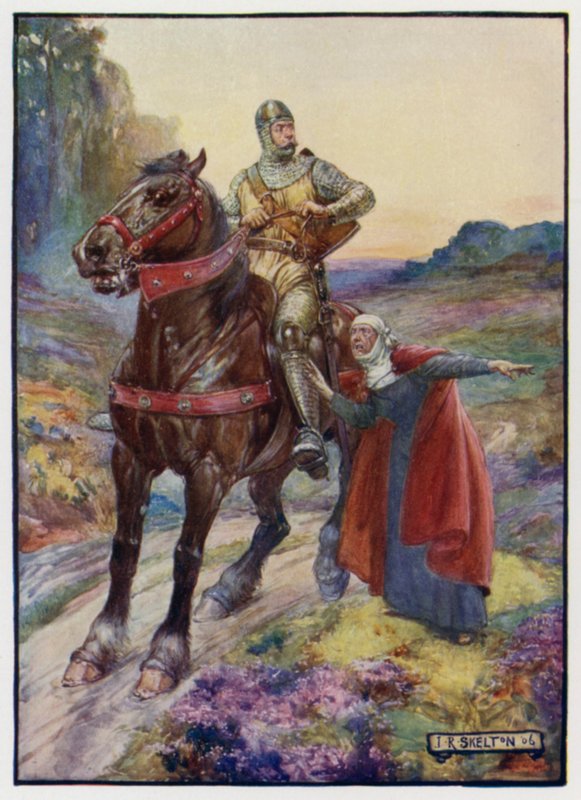 William Wallace, İngilizlerin adamlarını astığı haberini alıyor by J. R. Skelton