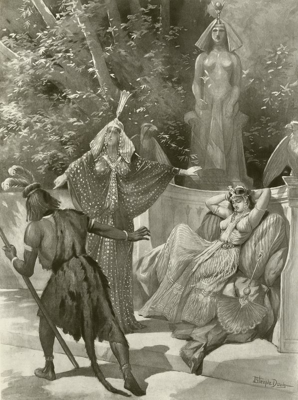 Sihirli Flüt, II. Perde sahne vii (gravür) by J. Steeple Davis