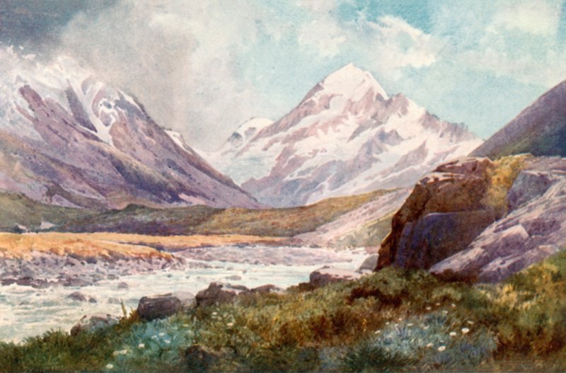 Cook Dağı, Yeni Zelanda by J. Williamson