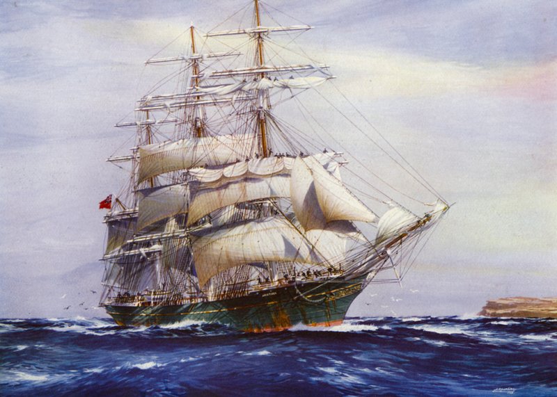 Clipper Gemileri: Aristides (renkli taş) by Jack (after) Spurling