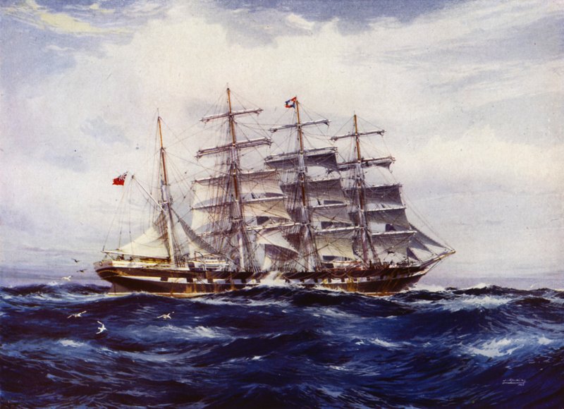 Clipper Gemileri: Medway (renkli taş) by Jack (after) Spurling