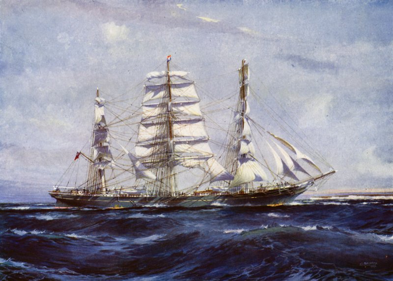 Clipper Gemileri: Samuel Plimsoll (renkli taş) by Jack (after) Spurling