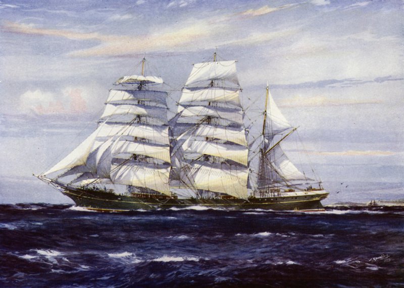 Clipper Gemileri: Strathdon (renkli taş) by Jack (after) Spurling