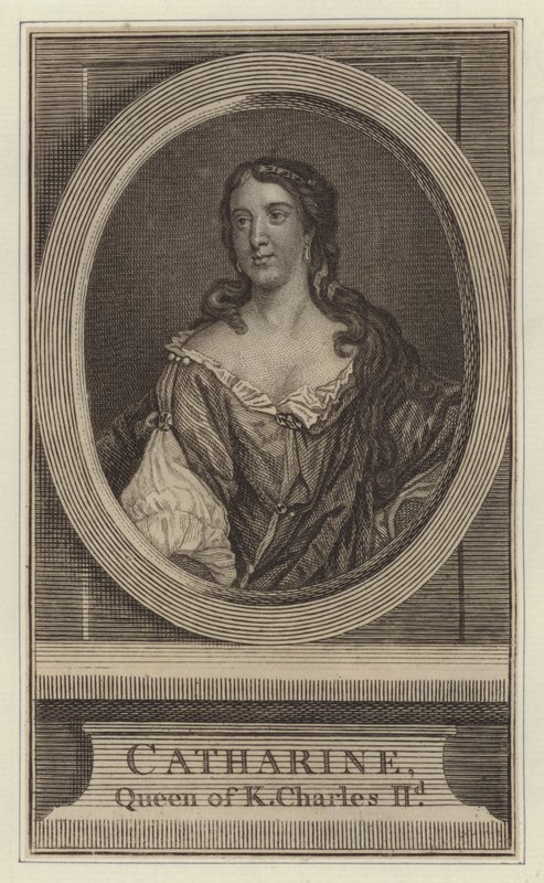 Catherine, Kral II. Charles Kraliçesi (gravür) by Jacob (after) Huysmans